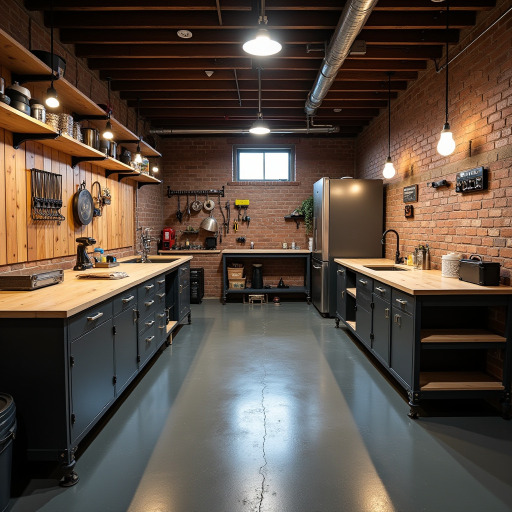moody basement ideas 15