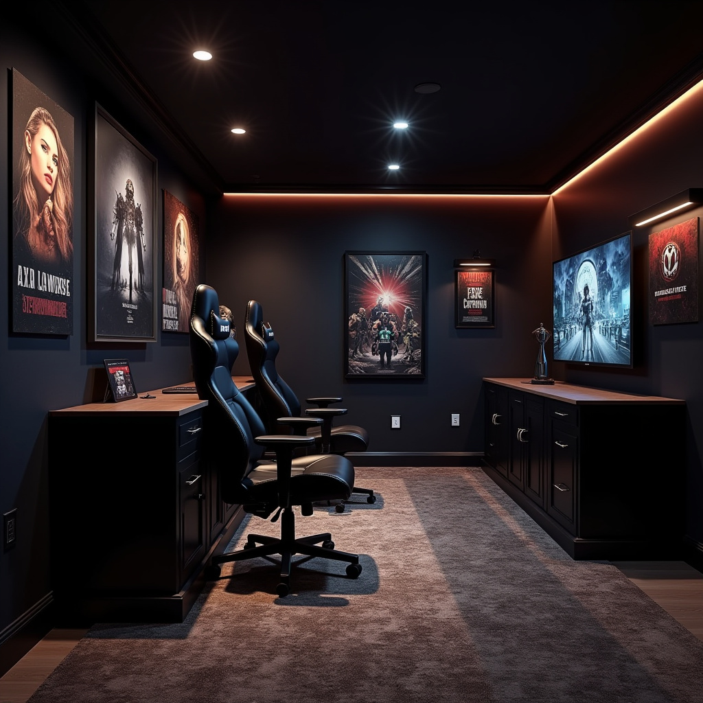 moody basement ideas 19
