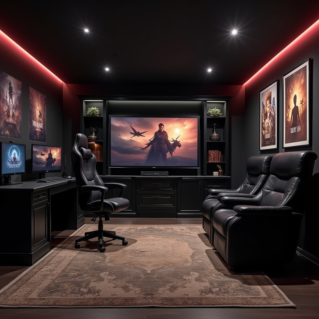 moody basement ideas 20