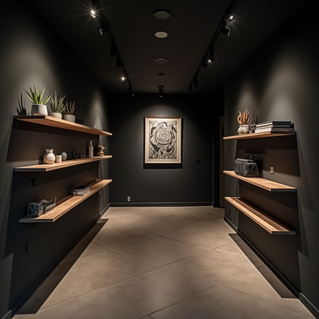 moody basement ideas 34