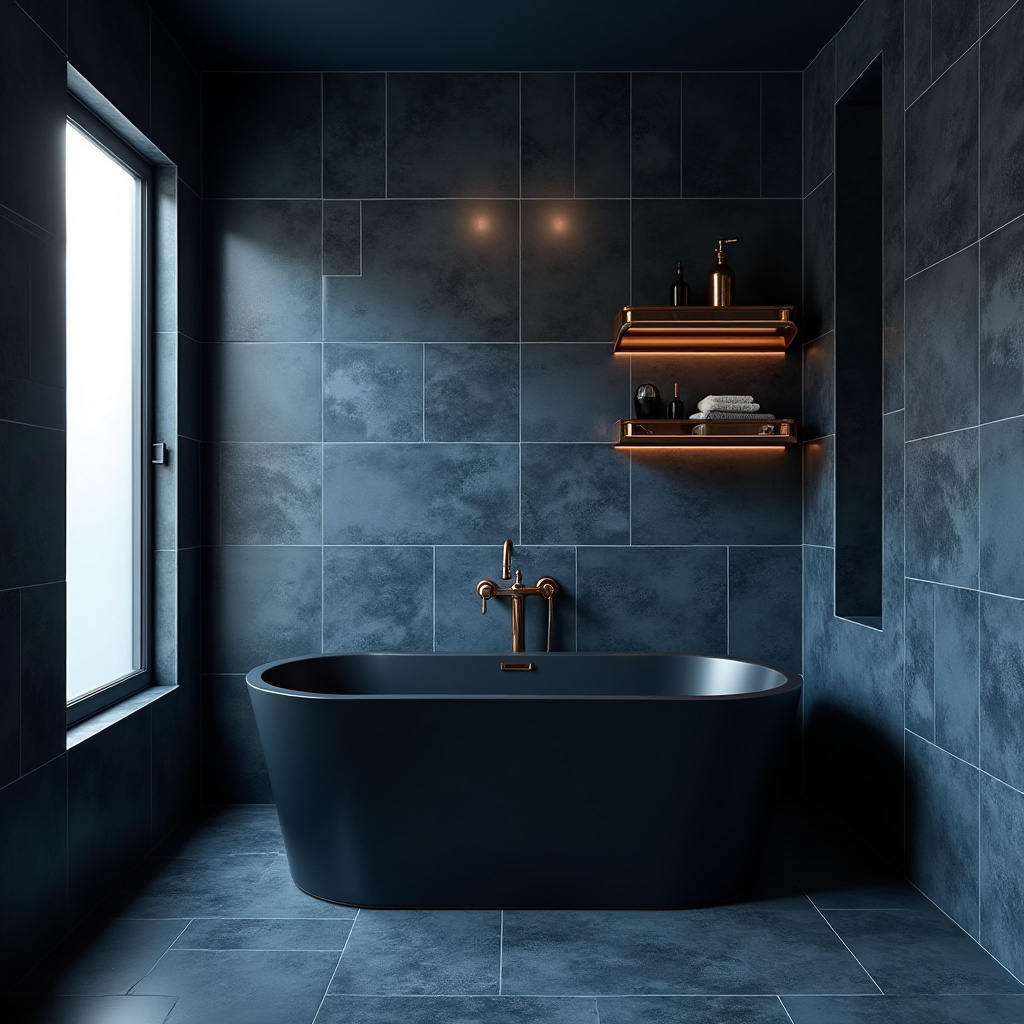 moody blue bathroom 1