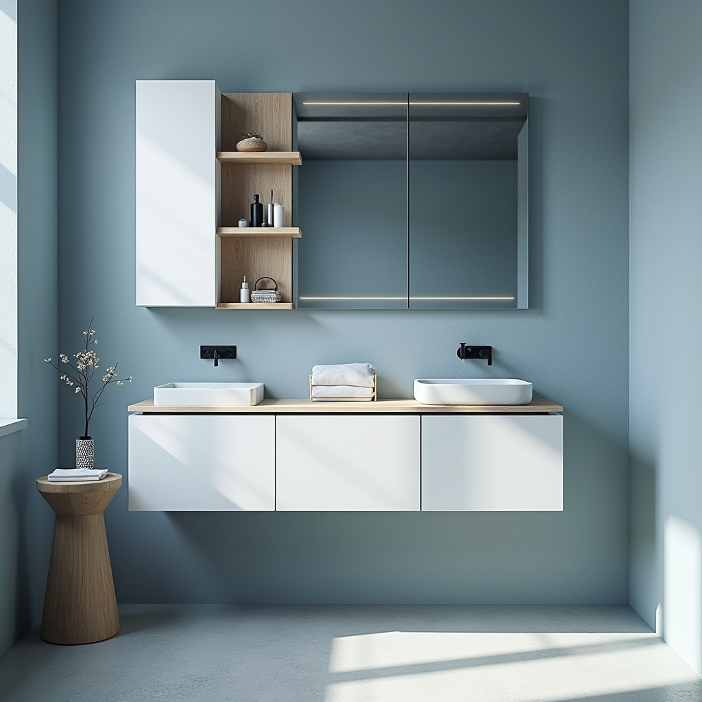 moody blue bathroom 12