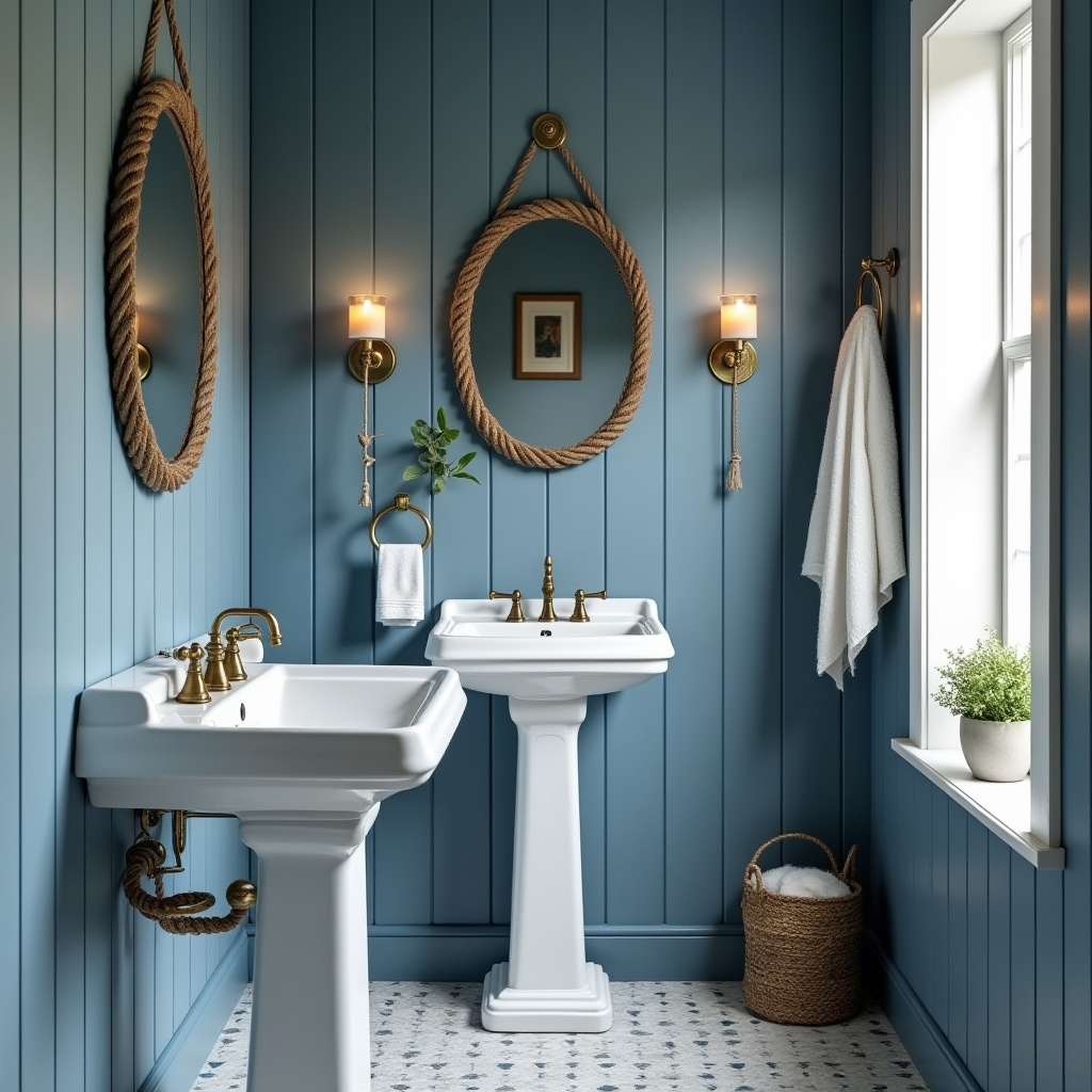 moody blue bathroom 16