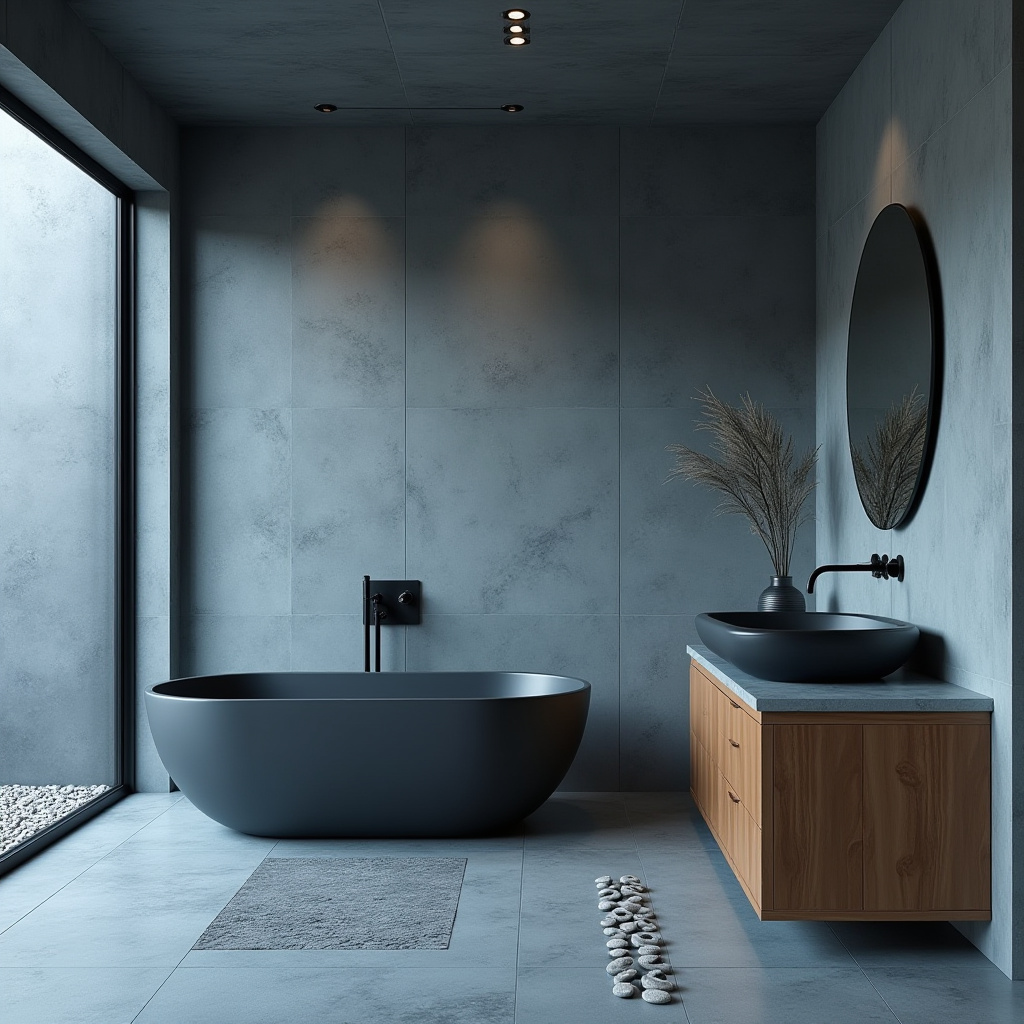 moody blue bathroom 18