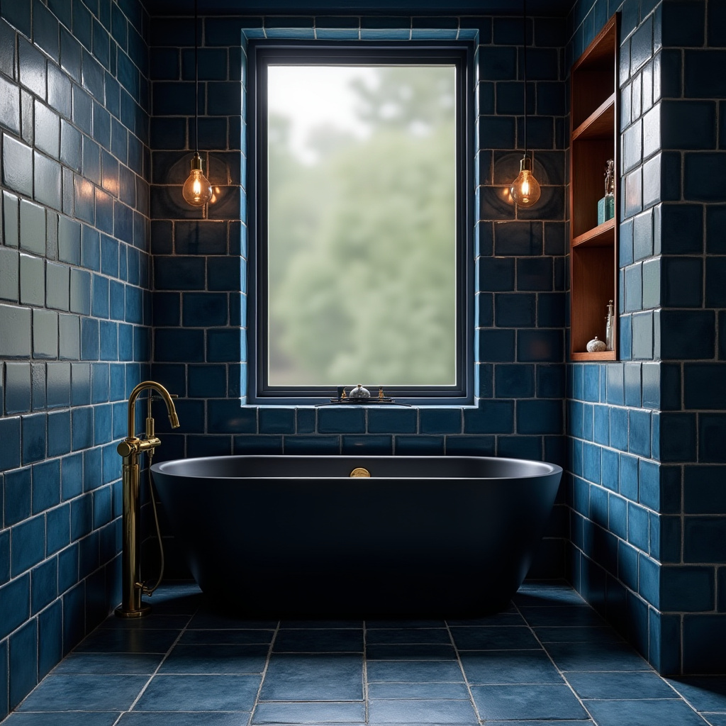 moody blue bathroom 2