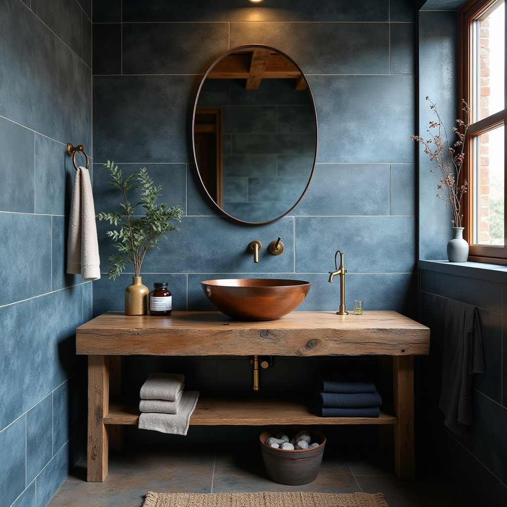 moody blue bathroom 21