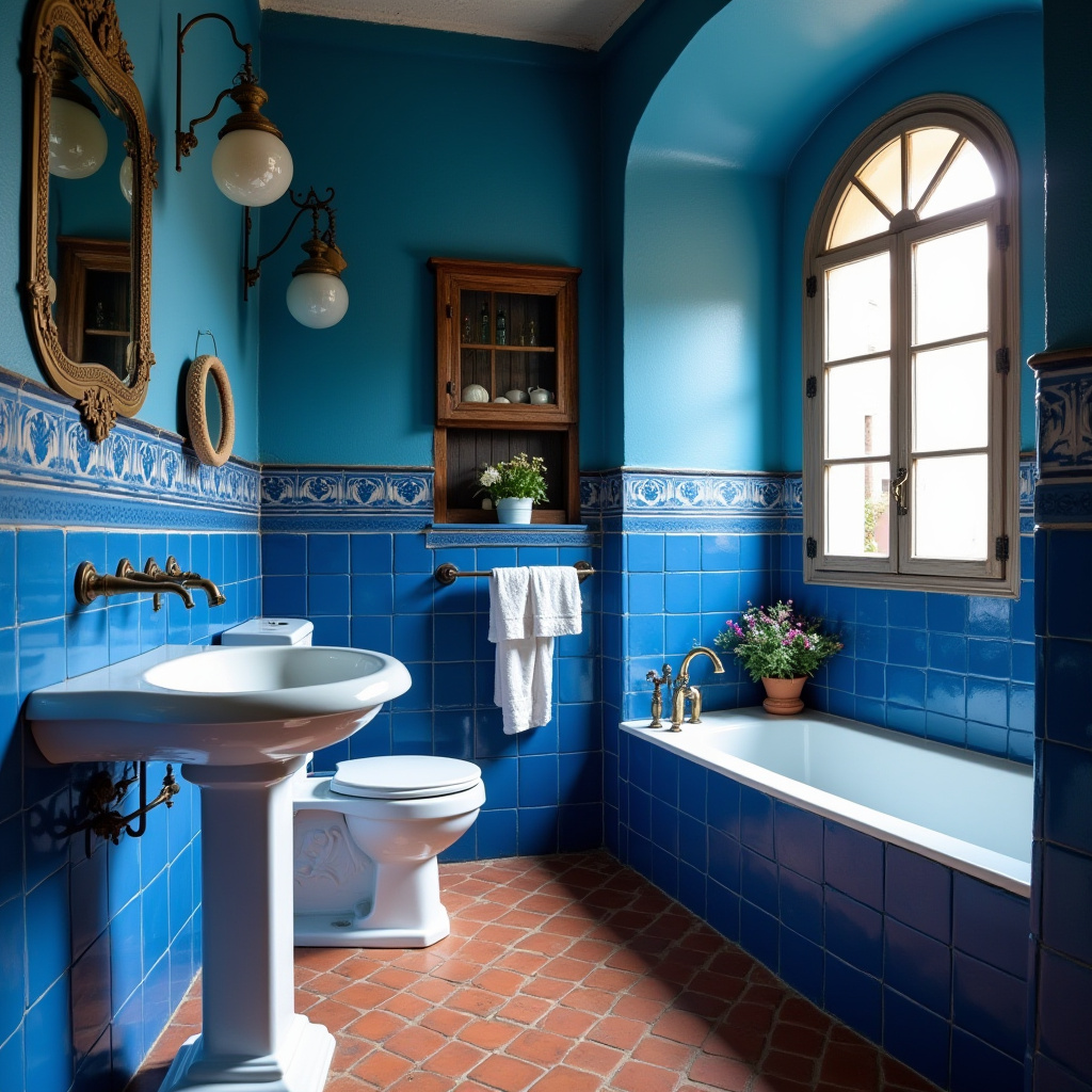 moody blue bathroom 29