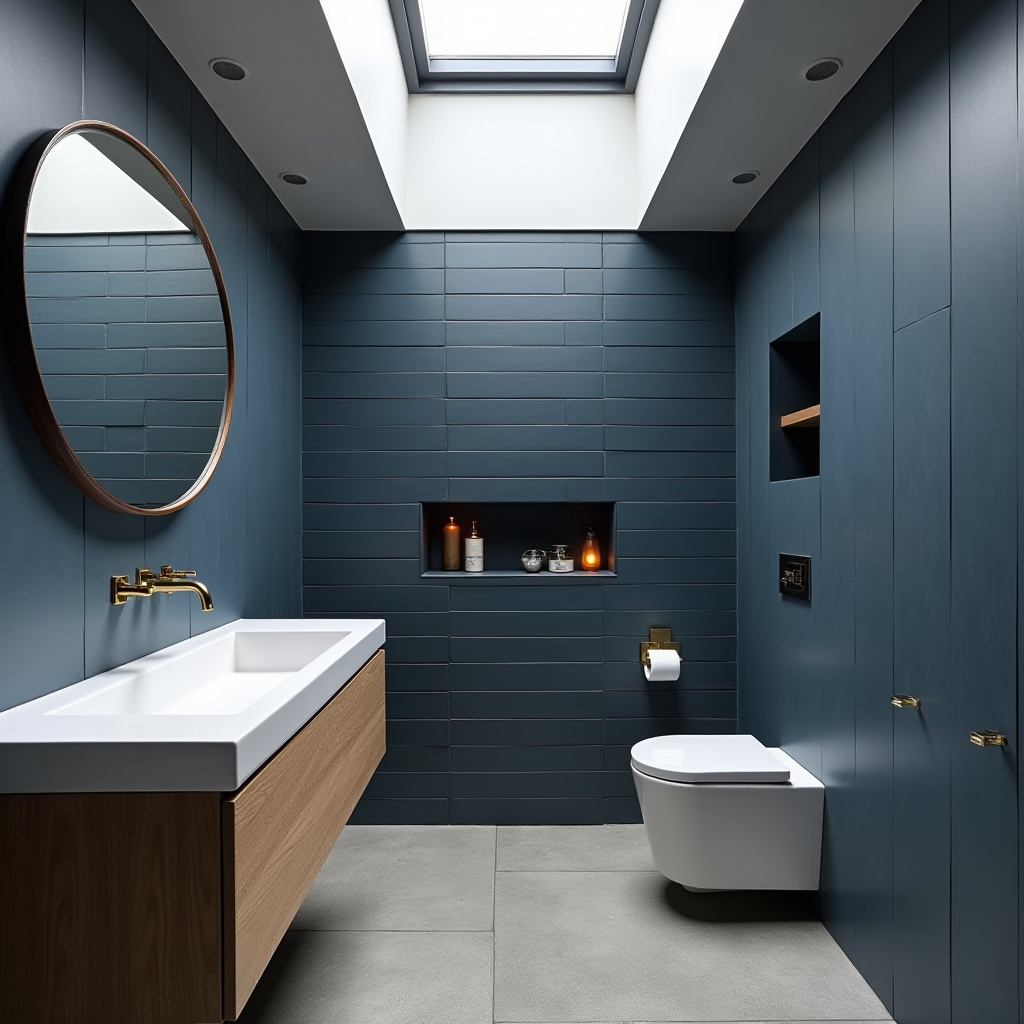 moody blue bathroom 3
