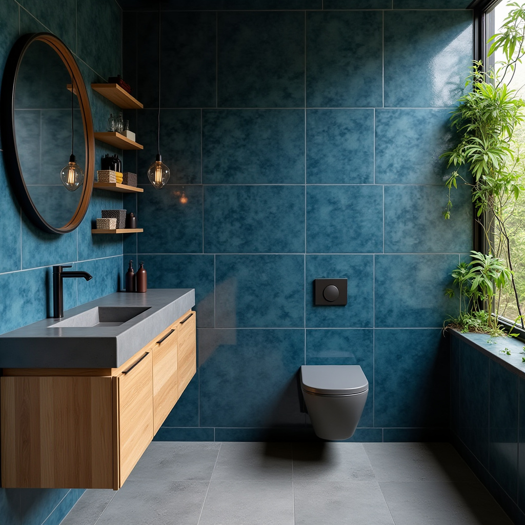 moody blue bathroom 32