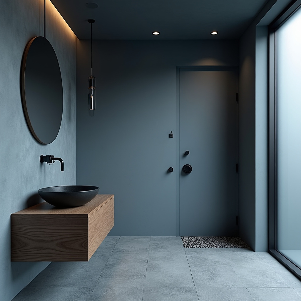 moody blue bathroom 35