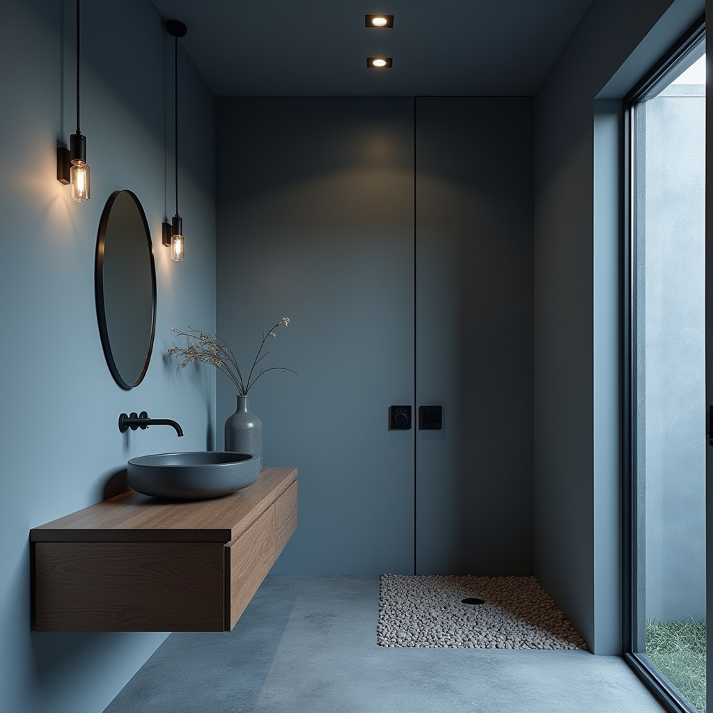 moody blue bathroom 36