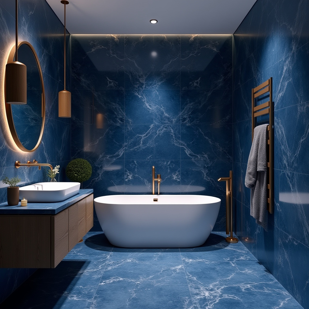 moody blue bathroom 39
