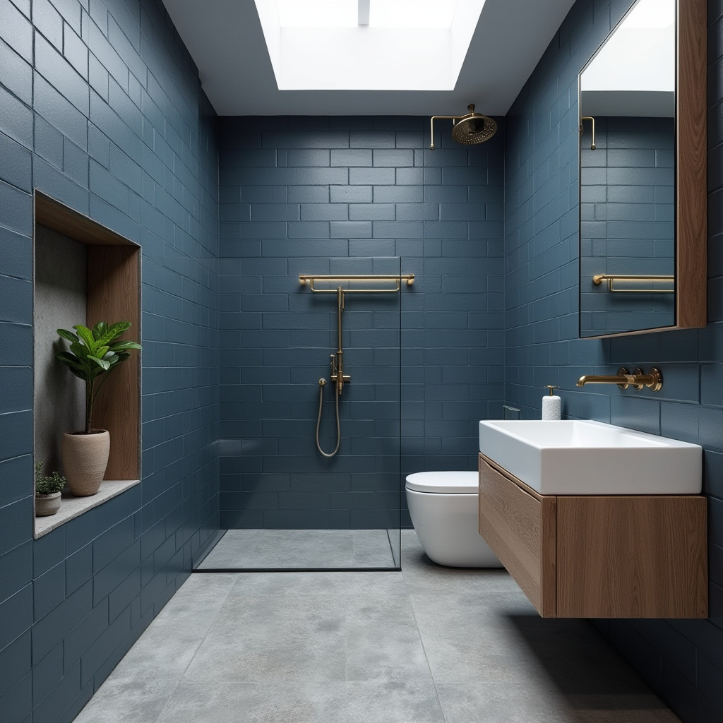 moody blue bathroom 4