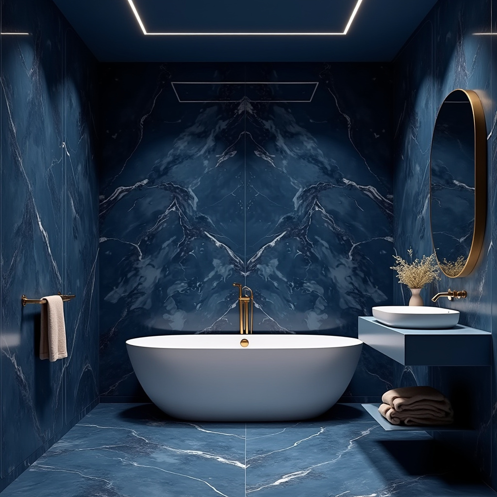 moody blue bathroom 40