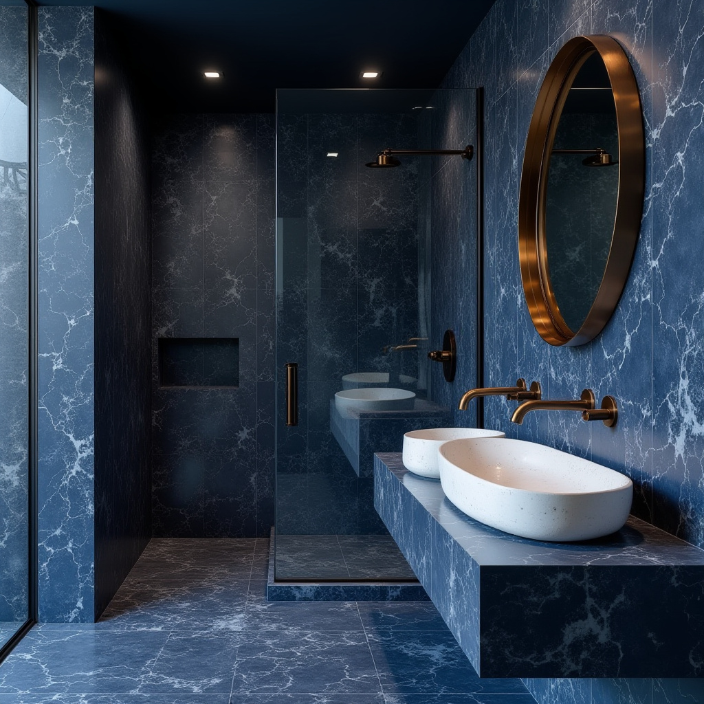 moody blue bathroom 5