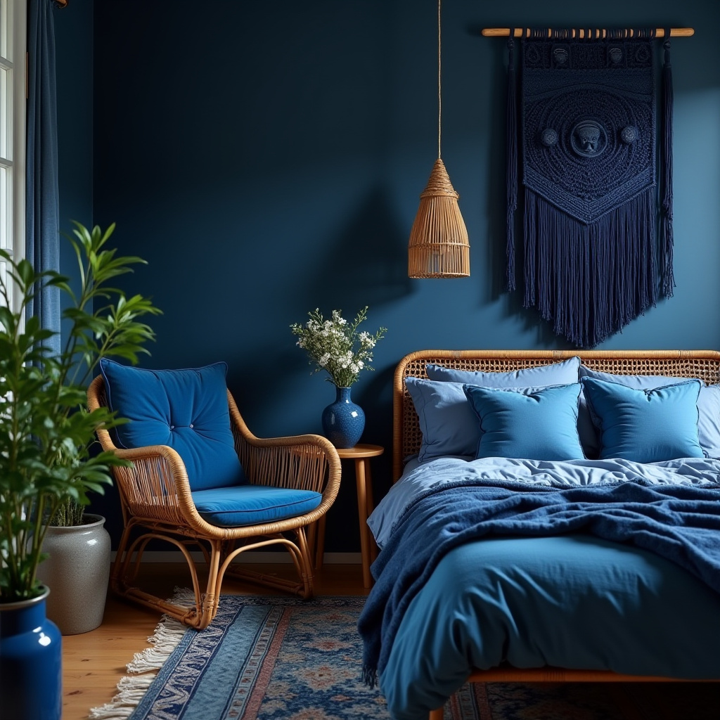moody blue bedroom 11