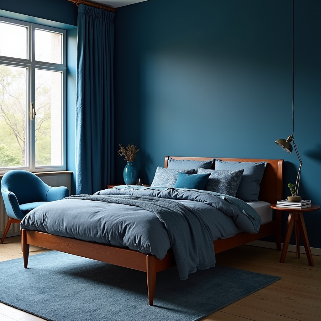 moody blue bedroom 15