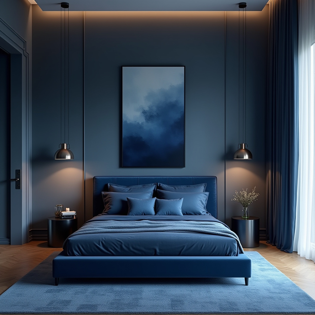 moody blue bedroom 20