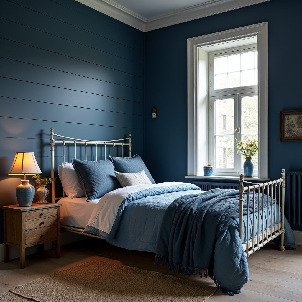 moody blue bedroom 27