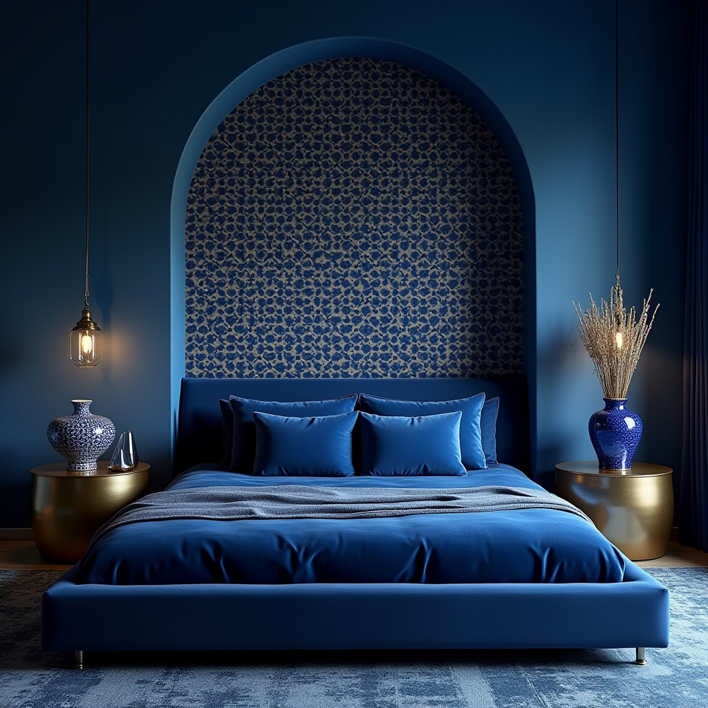 moody blue bedroom 29