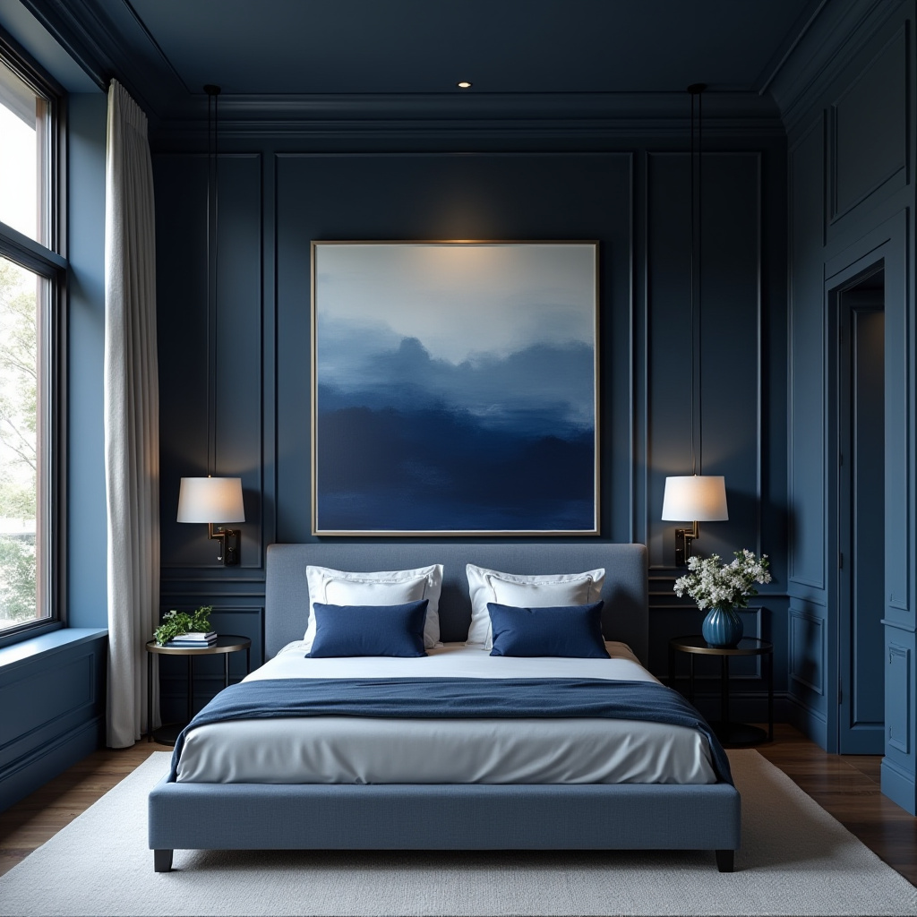 moody blue bedroom 31