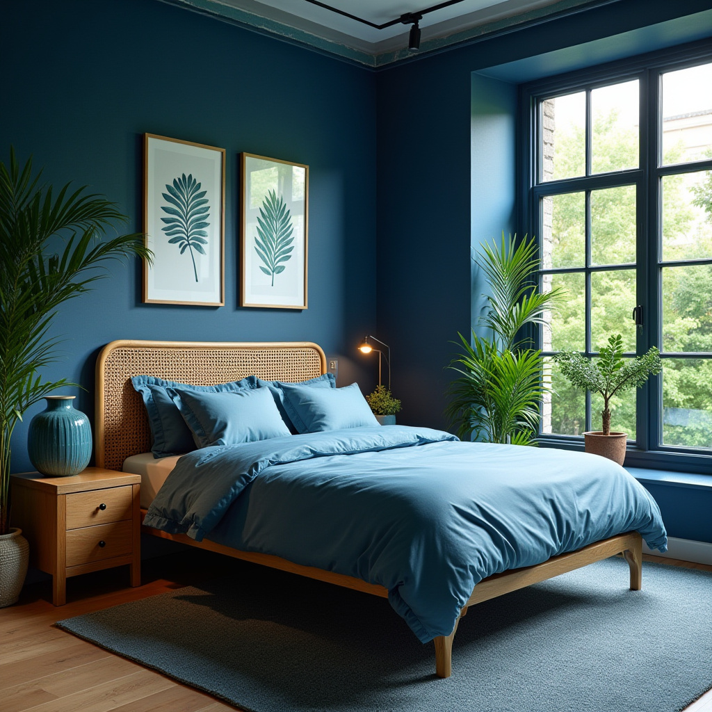 moody blue bedroom 40