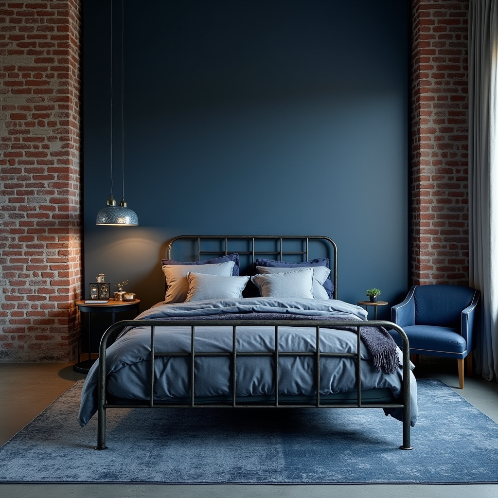 moody blue bedroom 8