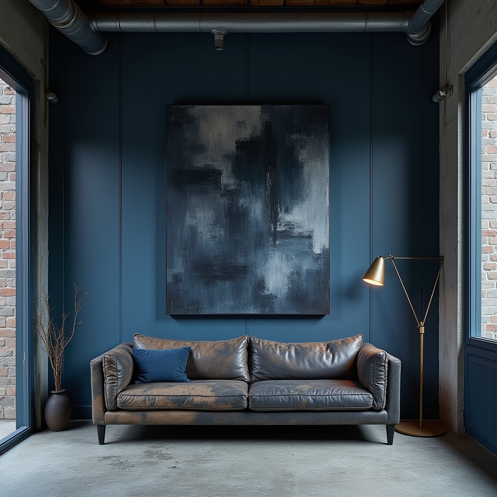 moody blue living room 14