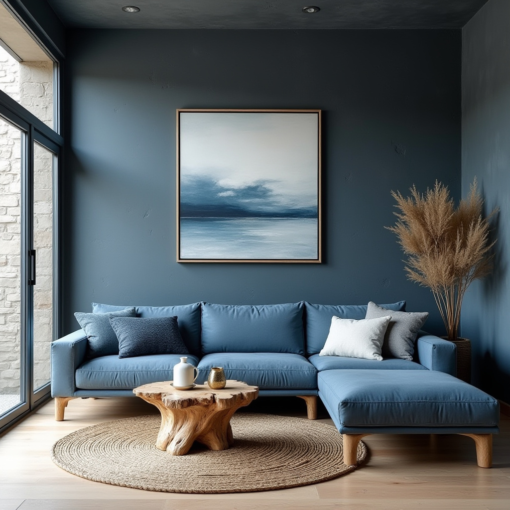 moody blue living room 16