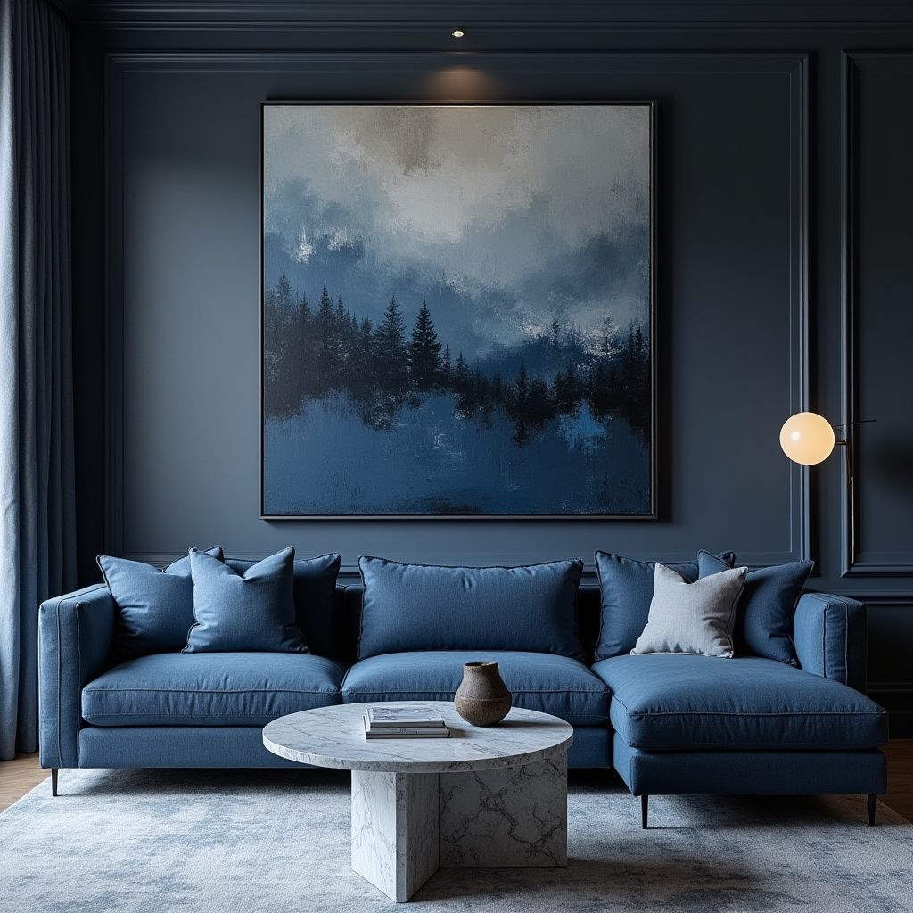 moody blue living room 23