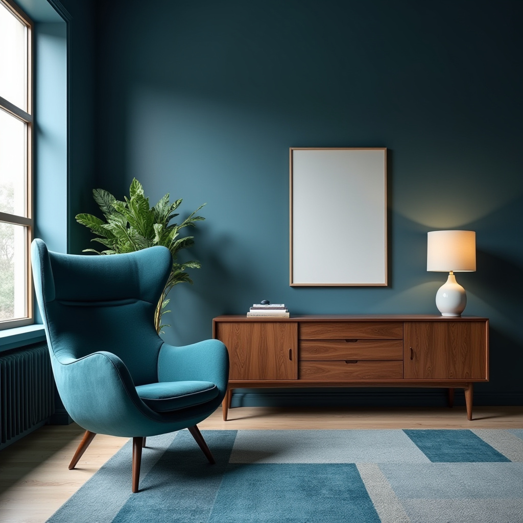moody blue living room 25