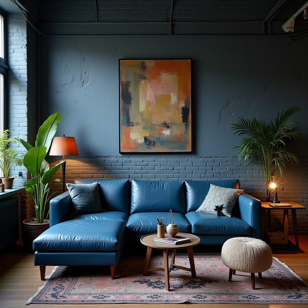 moody blue living room 28