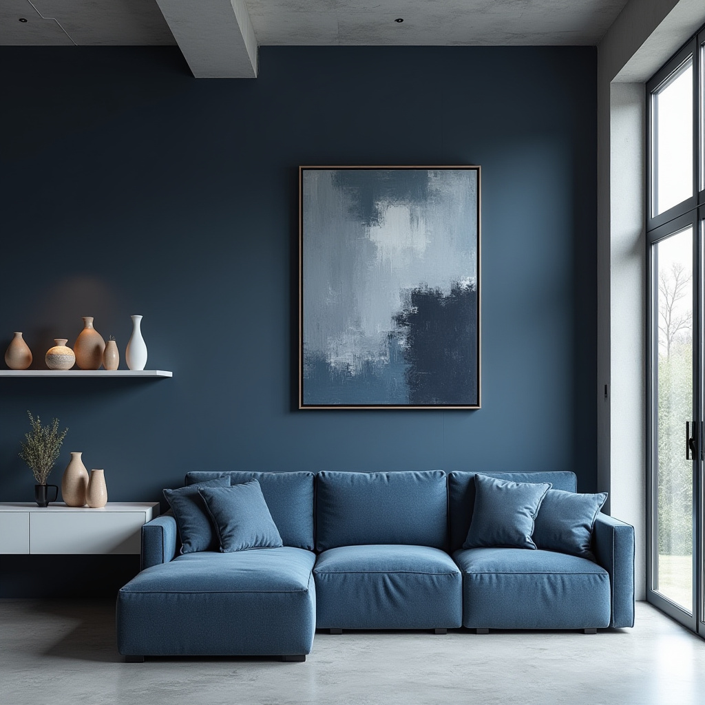 moody blue living room 29