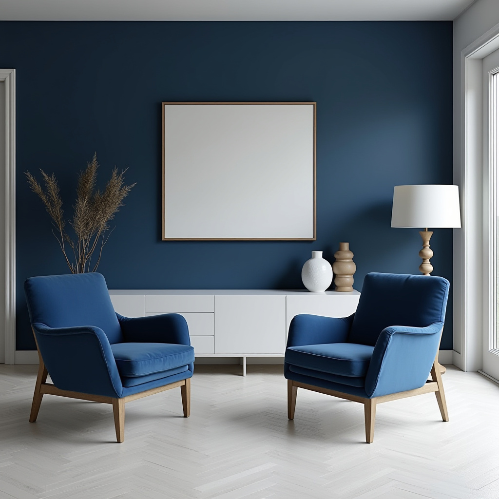 moody blue living room 31