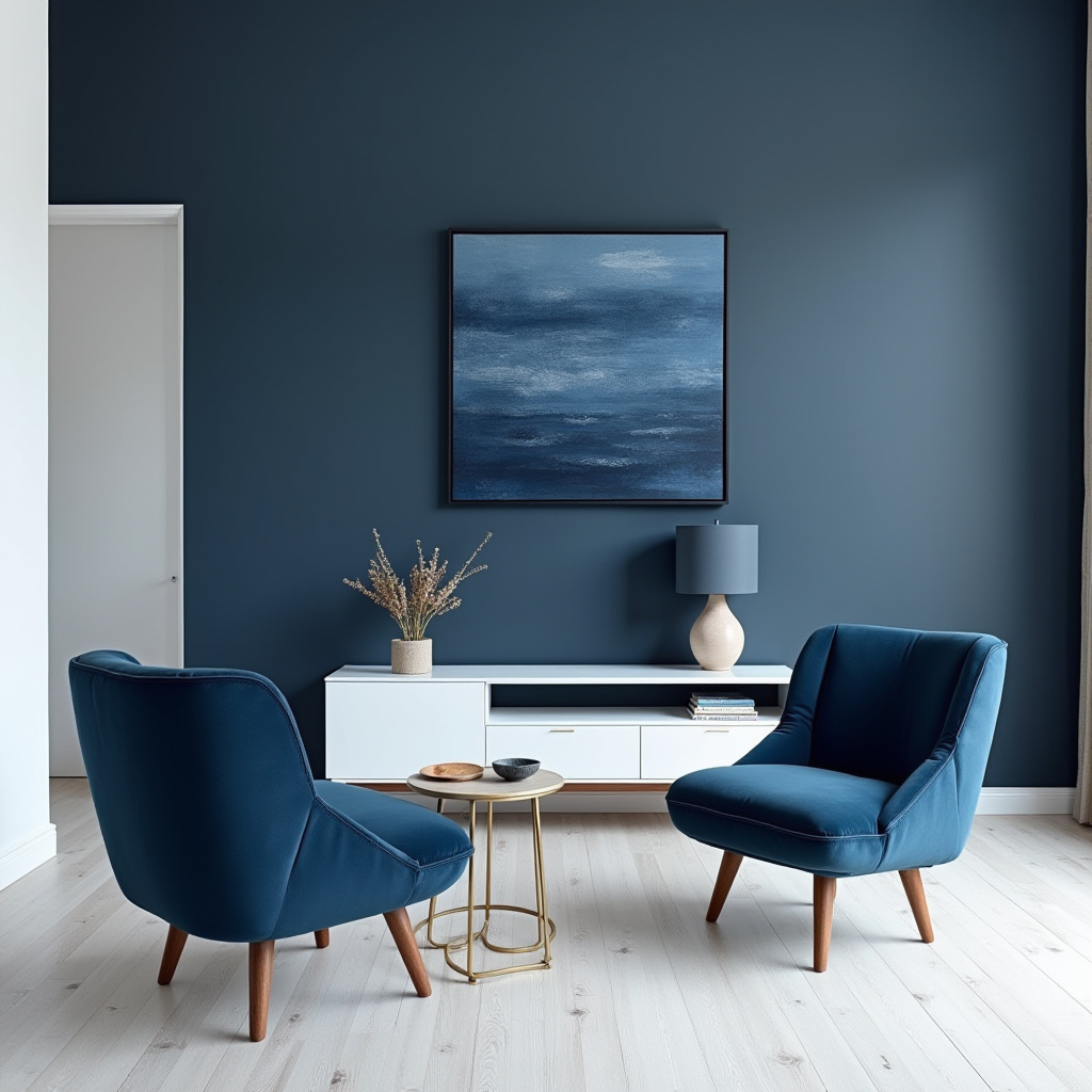 moody blue living room 32