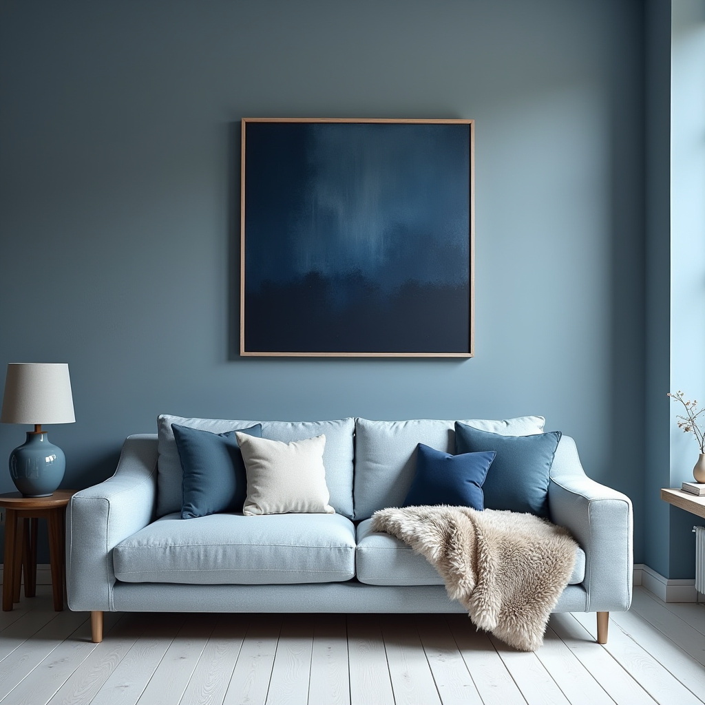 moody blue living room 9