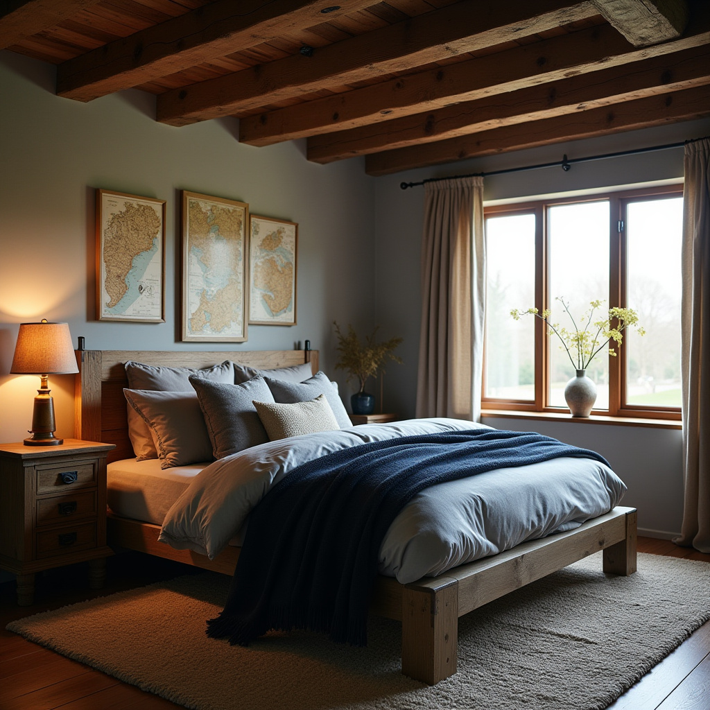 moody coastal bedroom 34