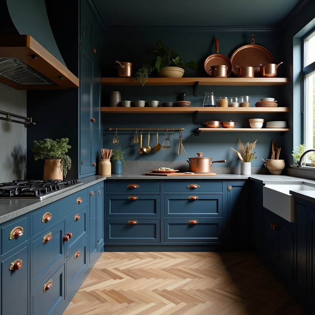 moody kitchen ideas 18