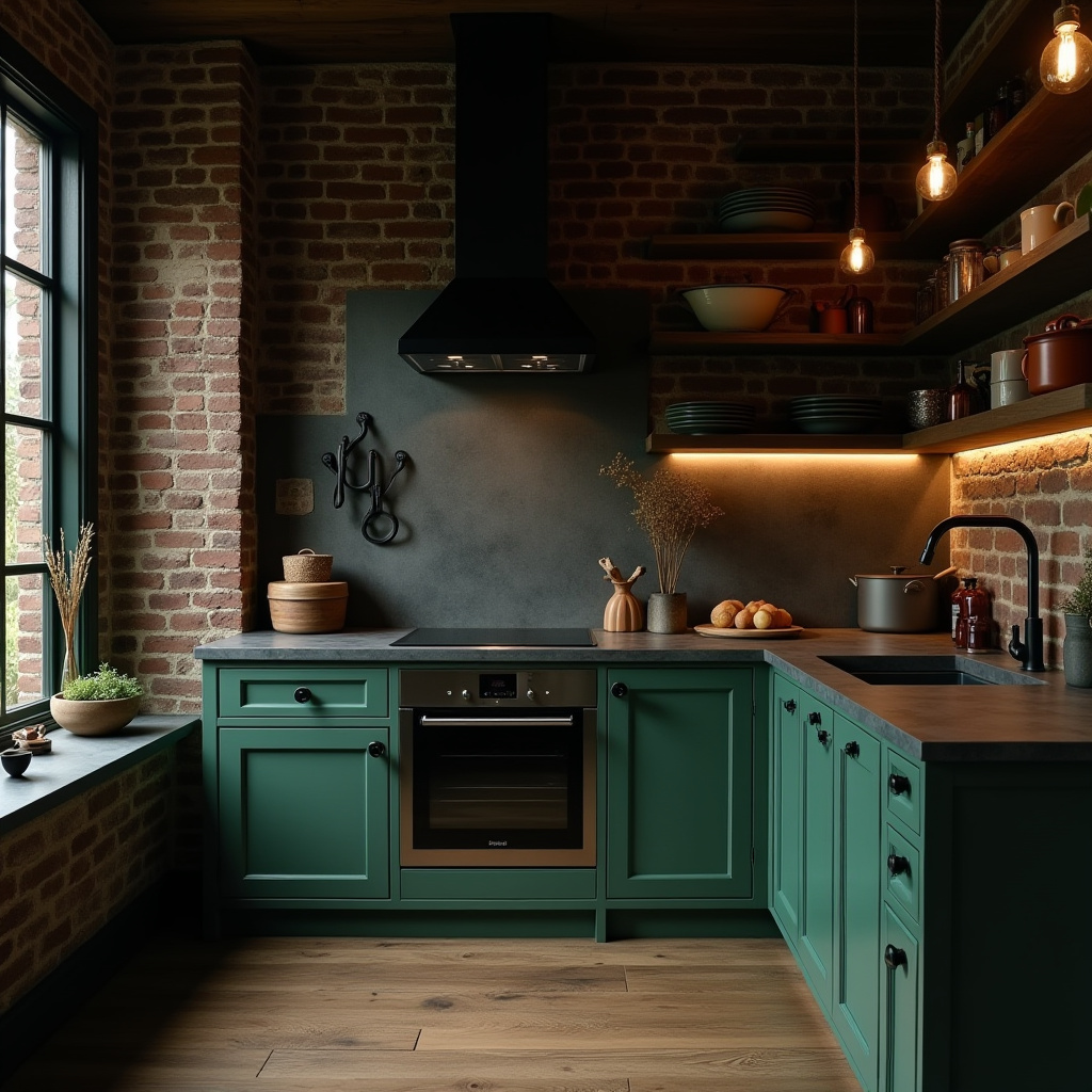 moody kitchen ideas 27