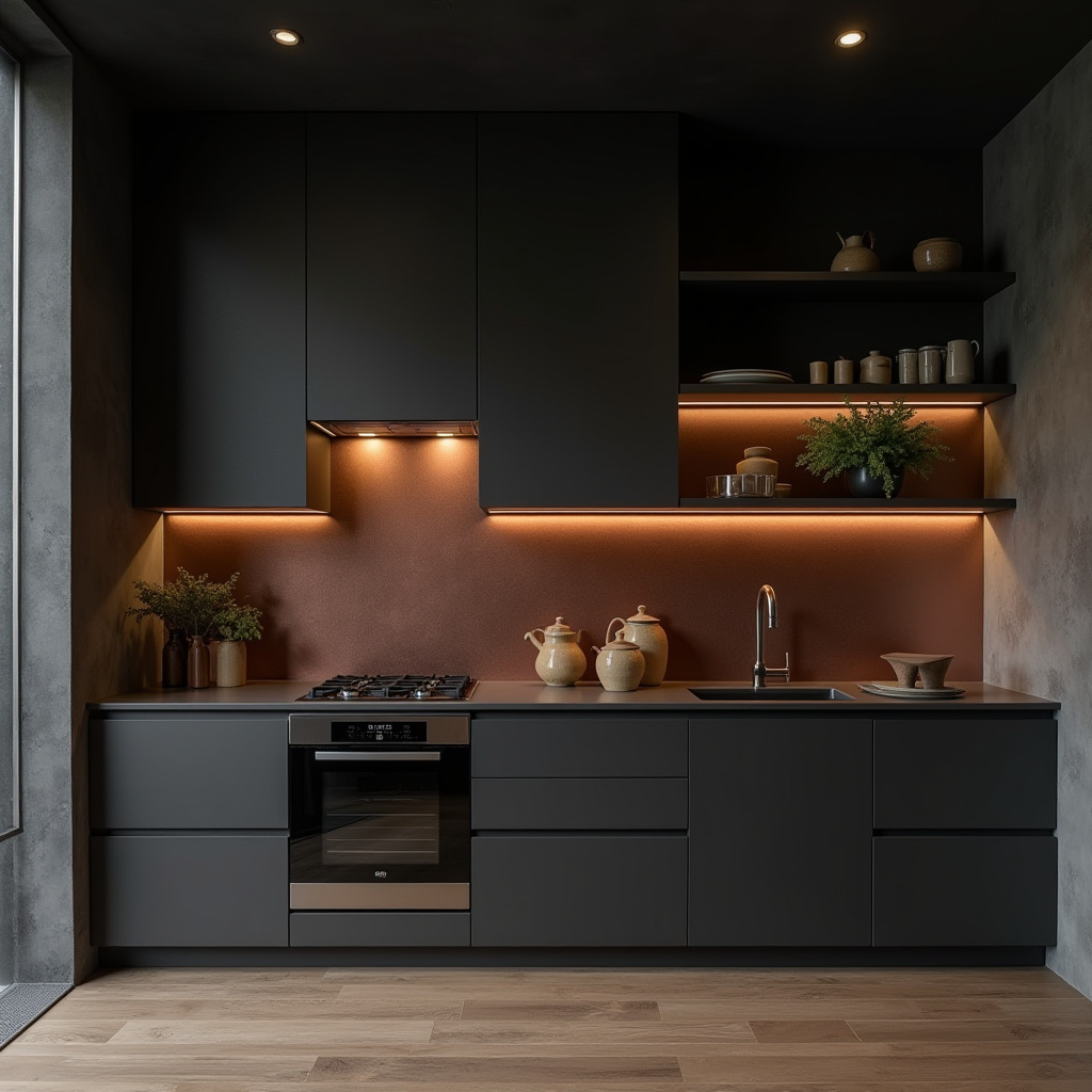 moody kitchen ideas 29
