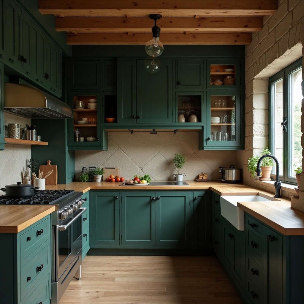 moody kitchen ideas 33