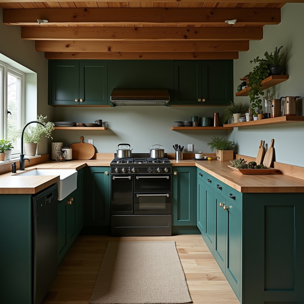 moody kitchen ideas 34