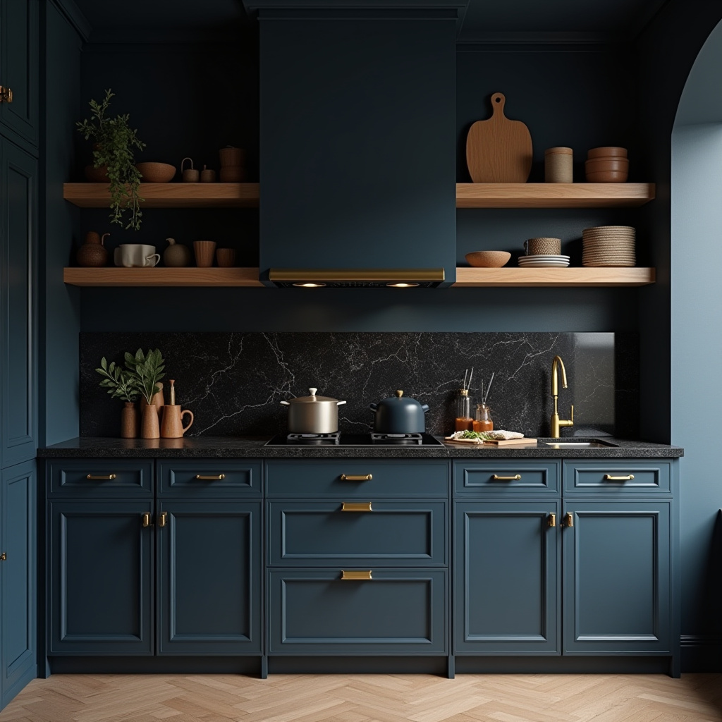 moody kitchen ideas 35
