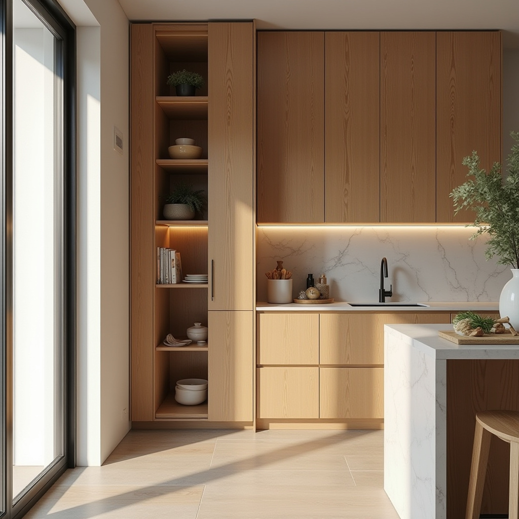 narrow kitchen cabinet ideas 13