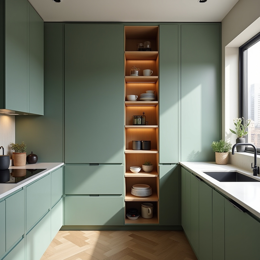 narrow kitchen cabinet ideas 2