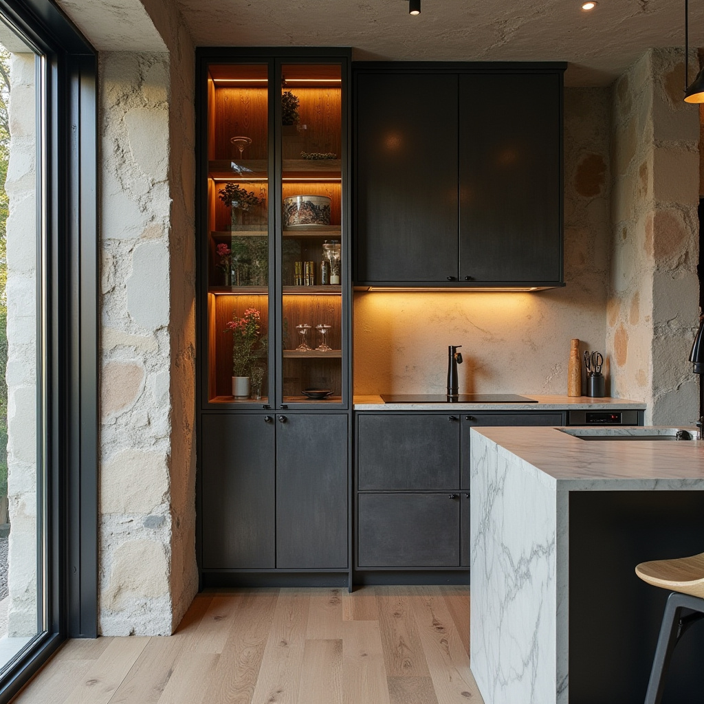 narrow kitchen cabinet ideas 40