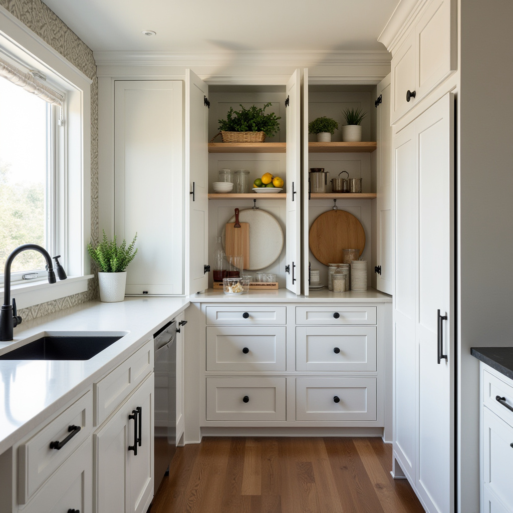 narrow kitchen cabinet ideas 8