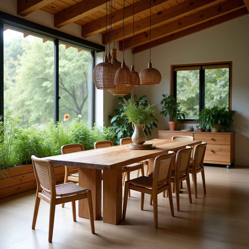 oak dining table and chairs 20