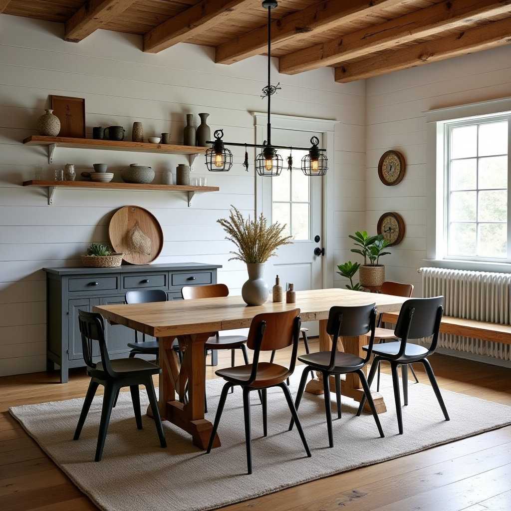 oak dining table and chairs 33