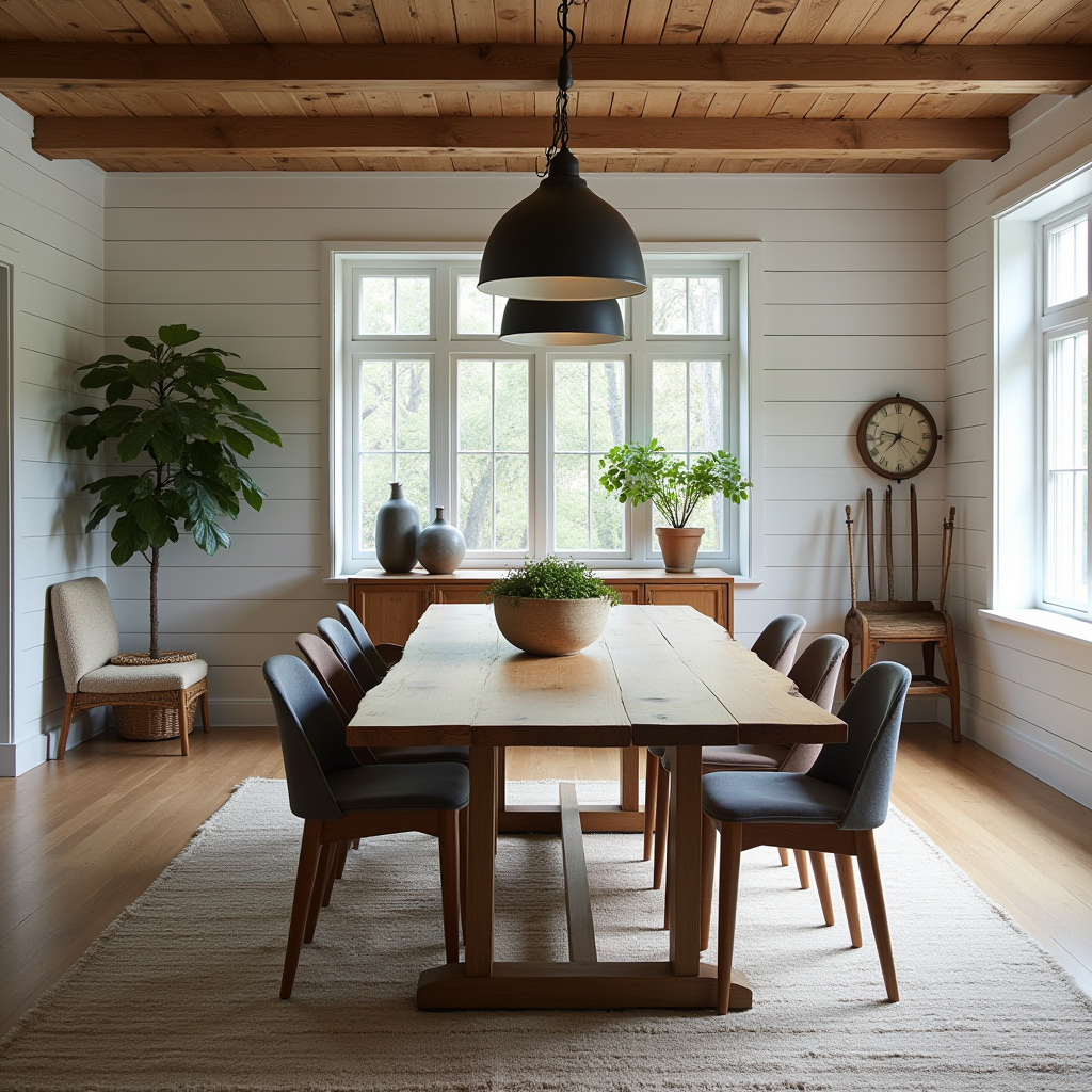 oak dining table and chairs 34